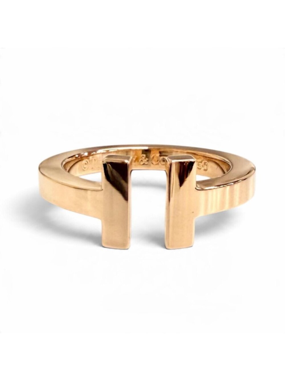 Tiffany & Co T Square Ring Pink Gold